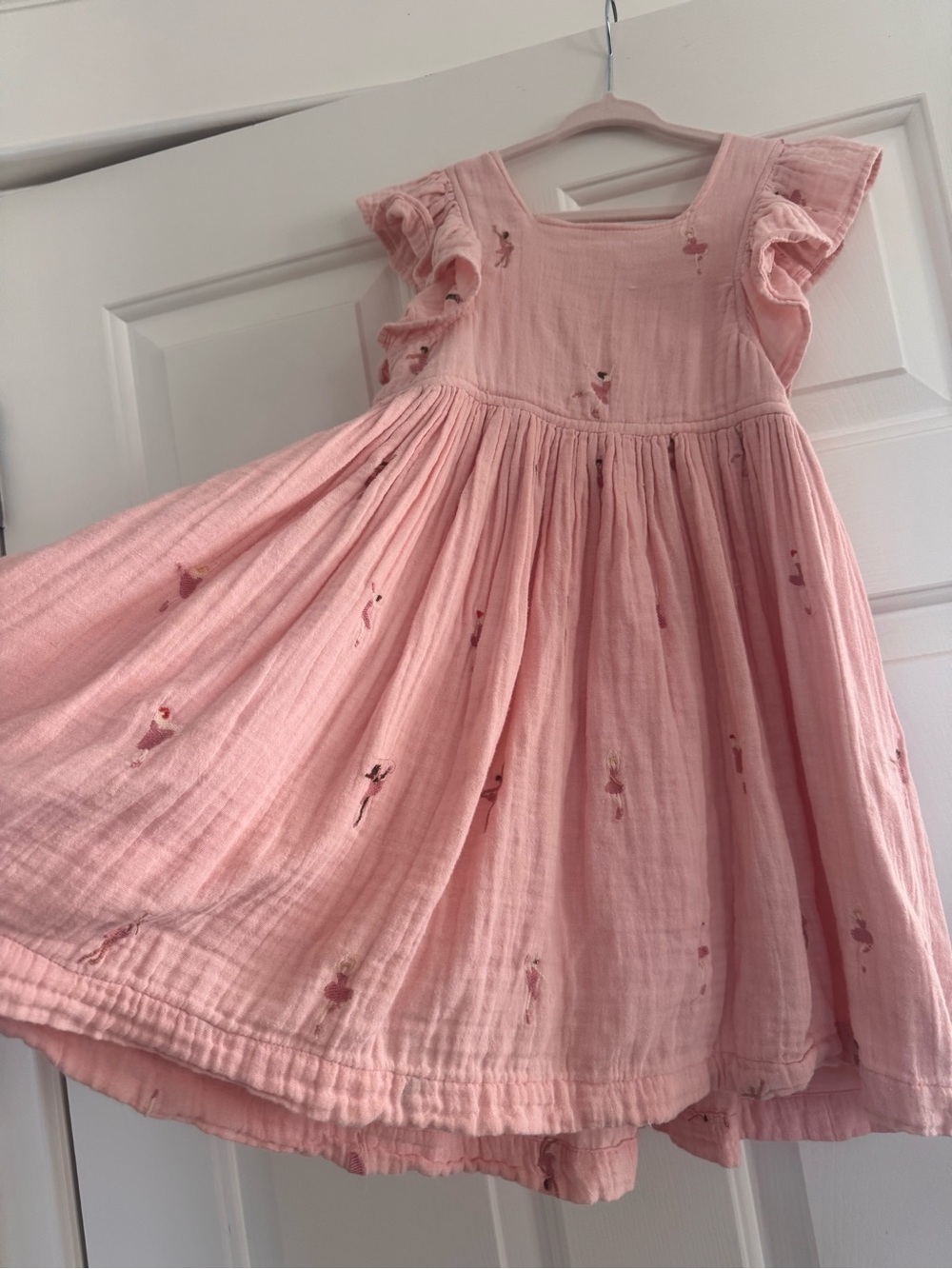 Pink Chicken Size 5 Ballet Pink Flutter-Sleeve Girls' Dress